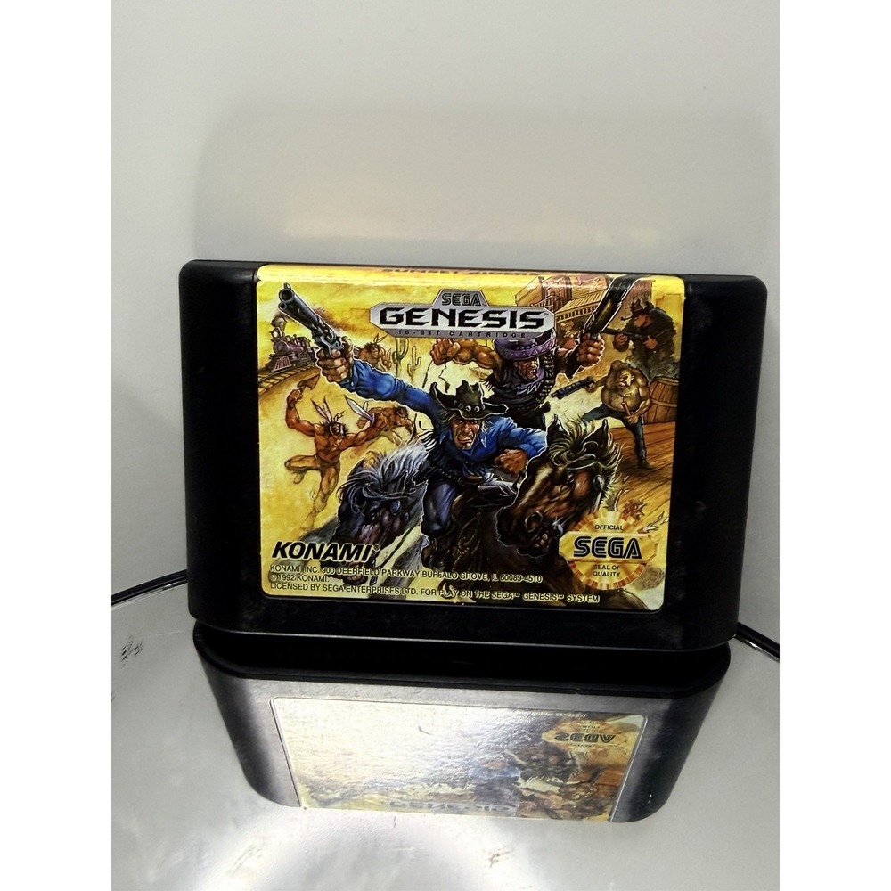 Sunset Riders Sega Genesis Cartridge Only Authentic Konami 1992